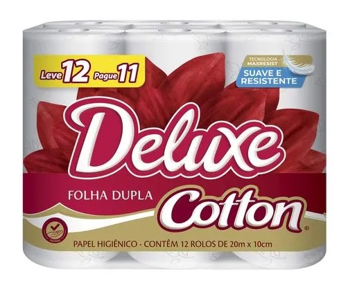 PAPEL HIG FOLHA DUPLA DELUXE - Demétrio Distribuidora Caraguatatuba